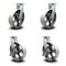 Service Caster 12 Inch Heavy Duty Semi Steel Cast Iron Wheel Swivel Caster Set with 2 Brakes SCC-KP92S1230-SSR-2-SLB-2 - alternate 1
